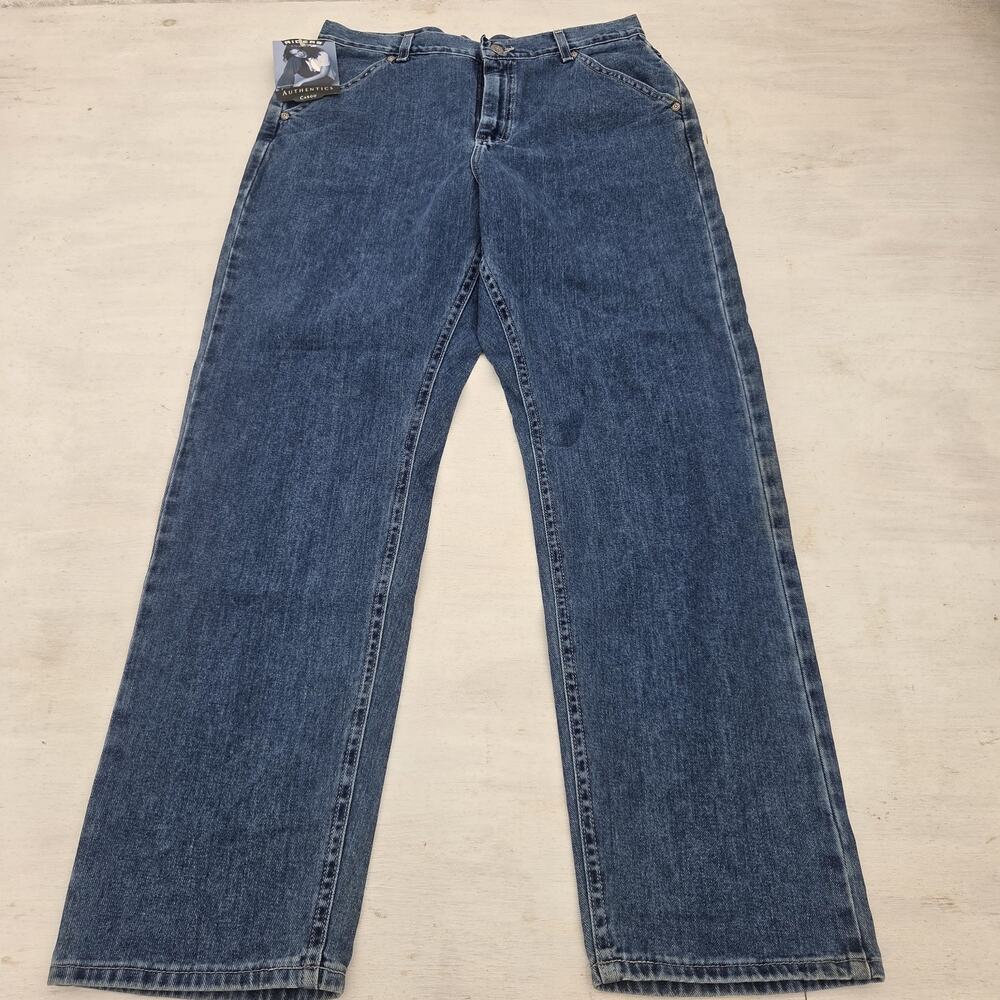 Riders by Lee Cargo Jeans Womens 14M Dark Flap Pockets Styra Straight Leg